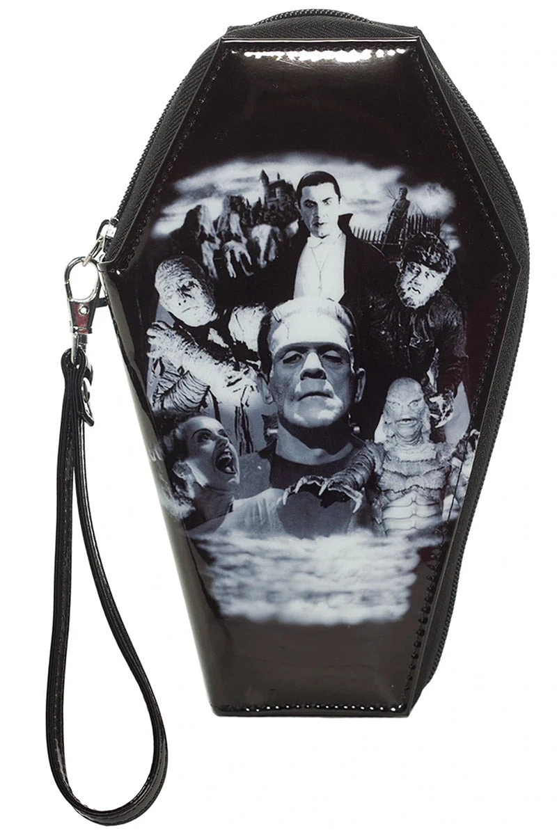 Rock Rebel Monster Collage Coffin Wallet