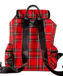 Banned Apparel Mad Plaid Backpack [Red Plaid] -vampirefreaks shop 1594017456BG34181RED3 1000x