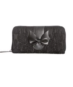 Banned Apparel Darkling Bat Bow Wallet [BLACK]