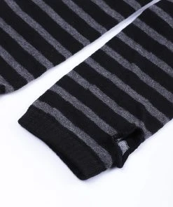 VampireFreaks Emo Striped Arm Warmers [BLACK/GREY] -vampirefreaks shop 16461273612158c228657ad5be9372c02094d3847d 1000x