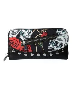 Banned Apparel Skulls And Roses Wallet