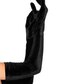 Leg Avenue Opera Gloves [Black Velvet]