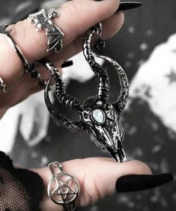Restyle Occult Goat Skull Necklace