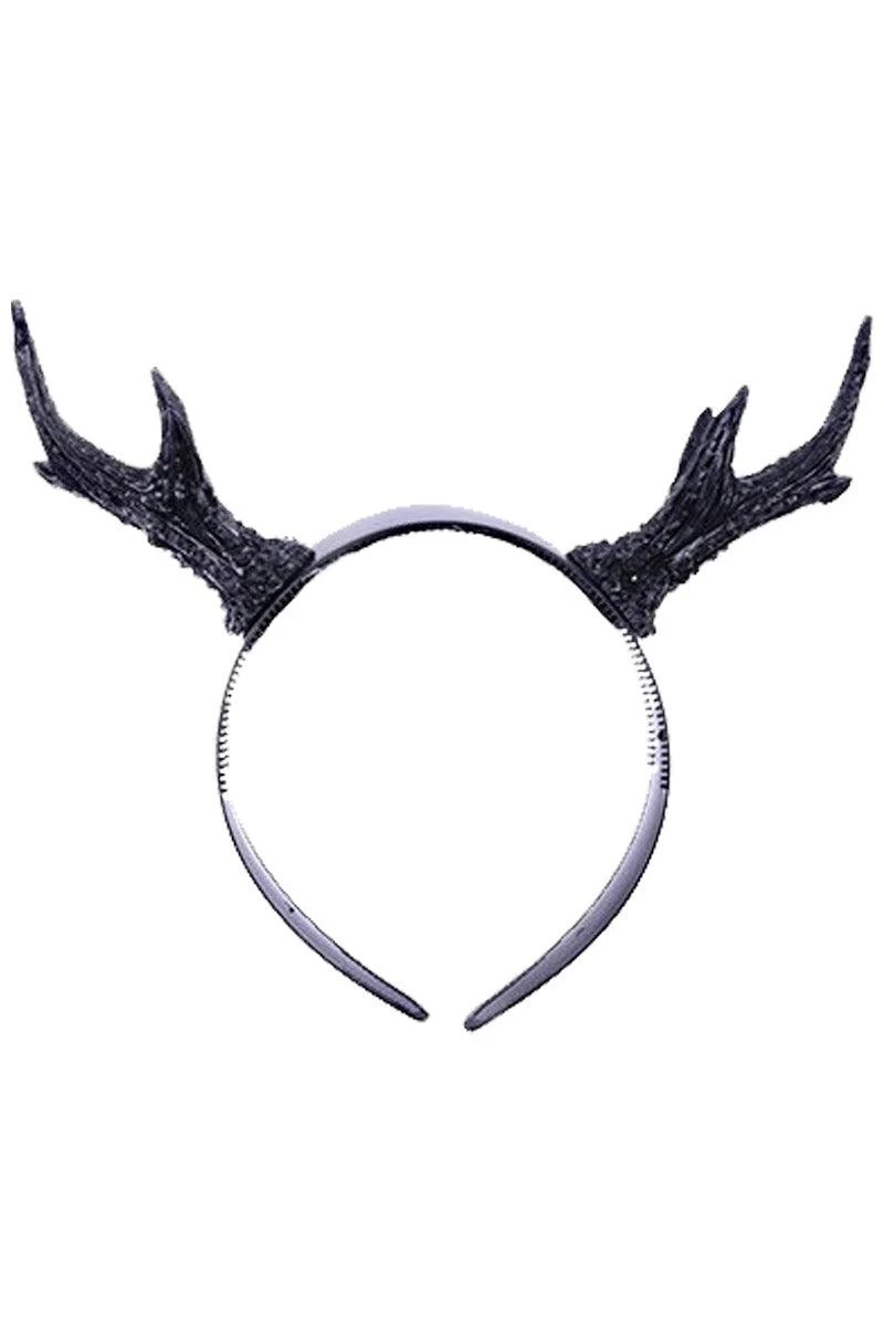 Restyle Black Deer Antlers Headband - Image 2