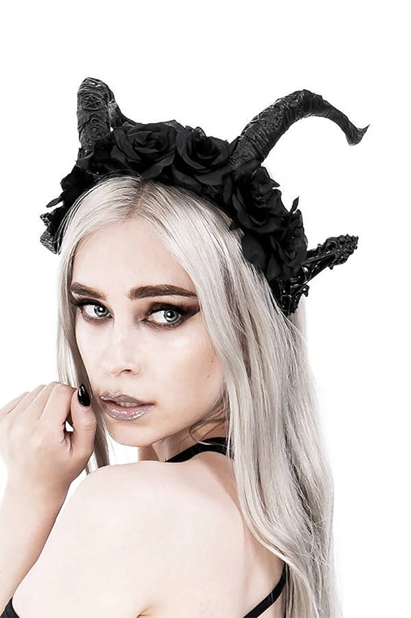 Restyle Dark Elf Rose Headband - Image 2