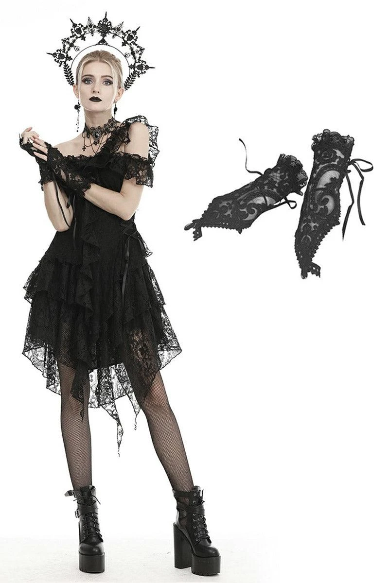 Dark In Love Black Magic Gothic Gloves