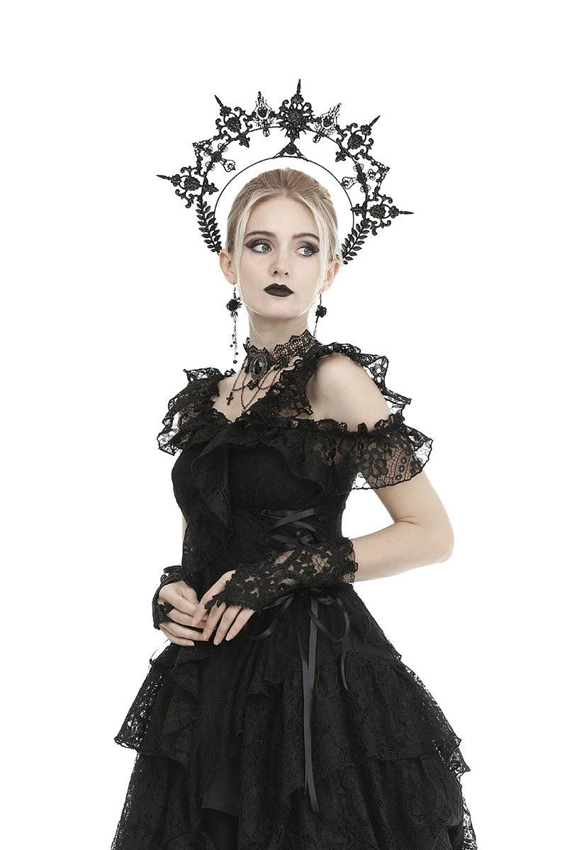 Dark In Love Black Magic Gothic Gloves - Image 3