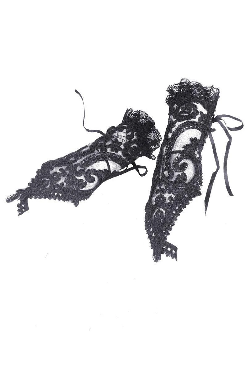 Dark In Love Black Magic Gothic Gloves - Image 5