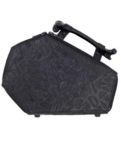 Kreepsville Embossed Skull Coffin Purse Bag
