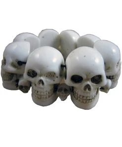 Kreepsville Skull Collection Bracelet [White]