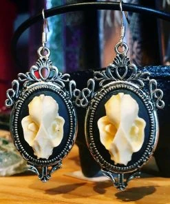 Catalyst Bat Beauty Cameo Earrings