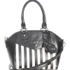 Banned Apparel Beetle Spooks Striped Handbag