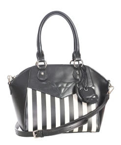 Banned Apparel Beetle Spooks Striped Handbag
