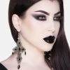 Killstar Crossed Desire Earrings [Silver]