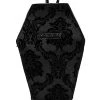Rock Rebel Damask Coffin Backpack [BLACK]