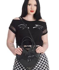 Banned Apparel Dreamology Handbag -vampirefreaks shop Emo Heart Purse 1000x