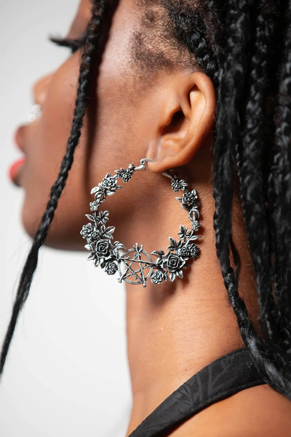 Grimwood Hoop Earrings Killstar Grimwood Hoop Earrings -vampirefreaks shop GRIMWOOD HOOP EARRINGS W