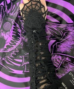 Dark In Love Bitten Black Widow Gloves