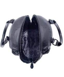 Kreepsville Skull Collection Handbag [BLACK] -vampirefreaks shop Gothic Purse Skull 3D 1000x