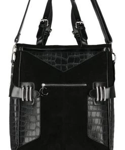 Restyle Layla Shopper Bag 3 Restyle Layla Shopper Bag -vampirefreaks shop Gothic Vegan Leather Purse 1000x