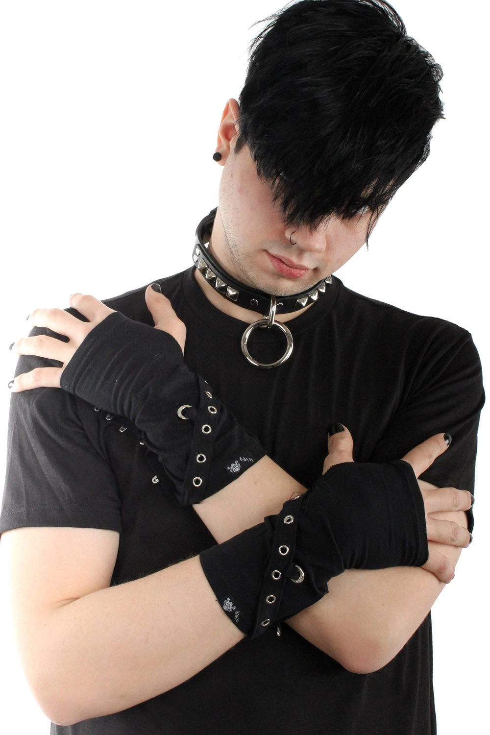 Tripp NYC Safety Pin Goth Arm Warmers - Image 6