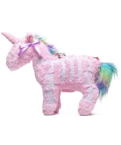 Tentacle Vomit Dead Pastel Unicorn Skeleton Crossbody Bag