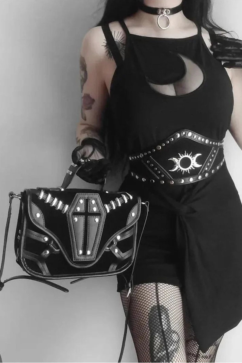 Velvet Coffin Creeps Bag Restyle Velvet Coffin Creeps Bag -vampirefreaks shop