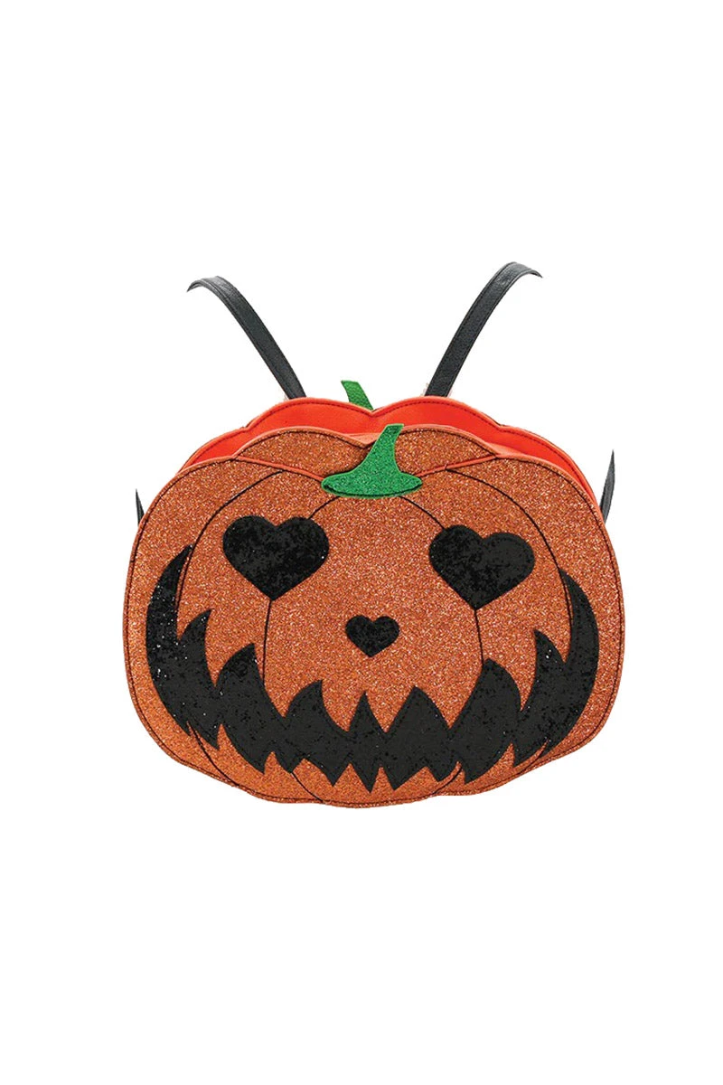 Comeco Inc Jack-O-Lantern Glitter Backpack