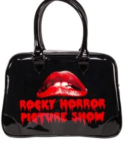 Rock Rebel Rocky Horror Picture Show Lips Bowler Handbag
