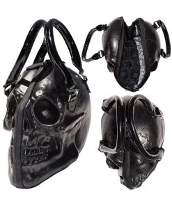 Kreepsville Skull Collection Handbag [BLACK]