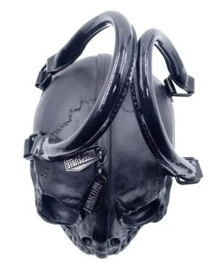 Kreepsville Skull Collection Handbag [BLACK] -vampirefreaks shop Sculptured Skull Handbag 1000x