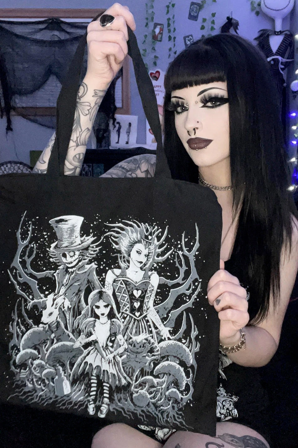 VampireFreaks Mystery Canvas Tote Bag - Image 2