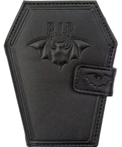 Kreepsville RIP Bat Embossed Coffin Wallet
