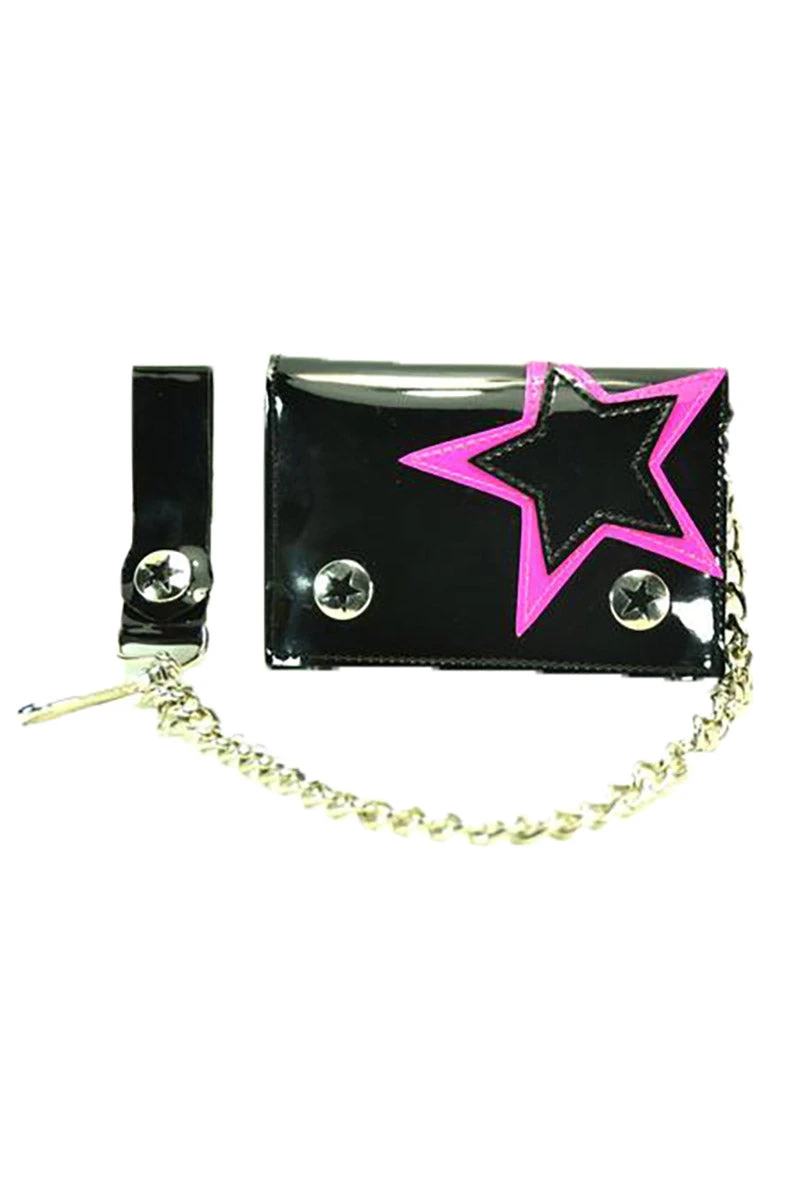 Night Star Chain Wallet Funk Plus Night Star Chain Wallet -vampirefreaks shop WST102BK Copy 500x 532ae565 2954 43b9 b18b