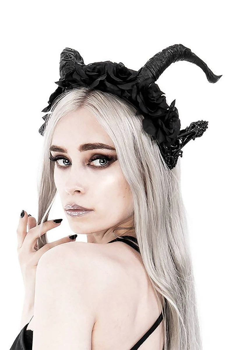 Restyle Dark Elf Rose Headband - Image 3