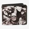 Rock Rebel Horror Monster Collage Bifold Wallet
