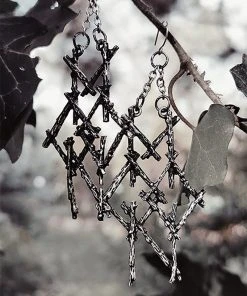 Restyle Branch Pagan Moon Earrings