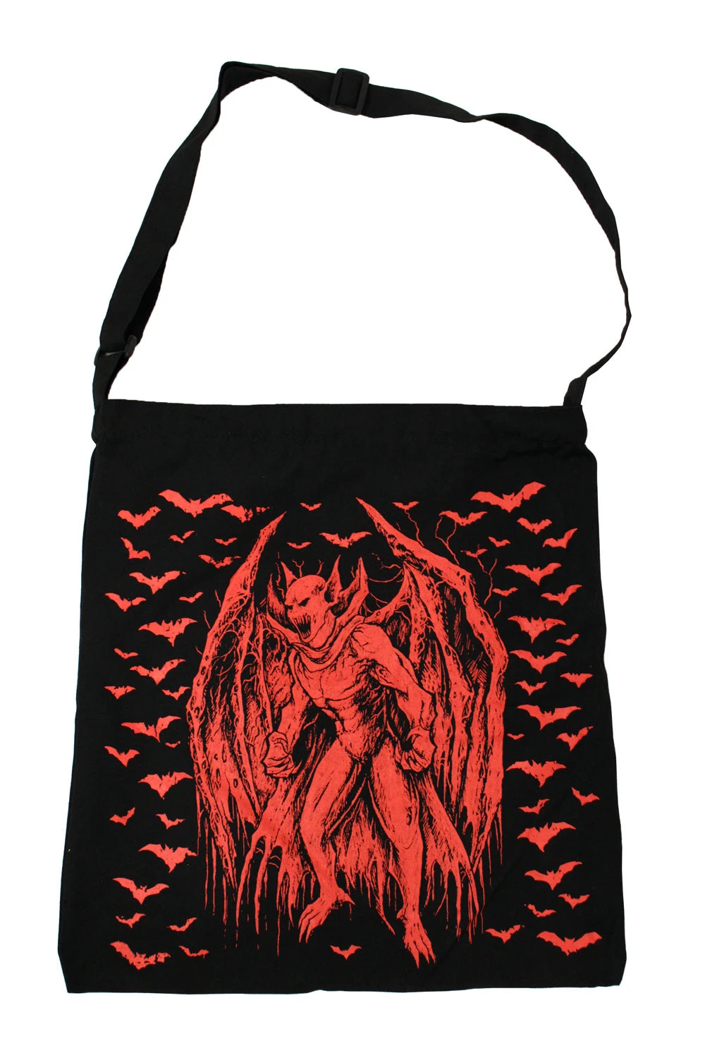 VampireFreaks Shoulder Sling Zipper Tote Bag - Image 5