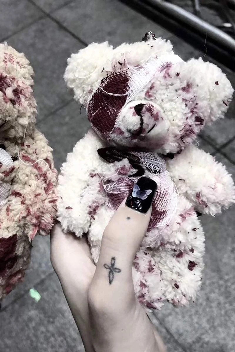 Tentacle Vomit Bloody Bear Keychain - Image 2