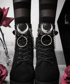 Restyle Iron Moon Shoe Cuffs