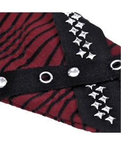 Dark In Love Blood Oath Striped Arm Warmers -vampirefreaks shop dark in love irregular stripe fingerless studded gloves p32274 61545 imagecopy 1000x