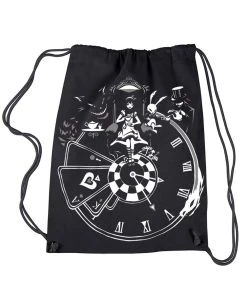 VampireFreaks Alice In Wonderland Clock Bag [Multiple Styles Available] -vampirefreaks shop drawstring backpack 287ea8c3 1534 475b b22d b11b62816f13 1000x