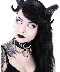 Restyle Made Under Moonlight Choker -vampirefreaks shop eng pl Black gothic Moon Choker IRON MOON COLLAR 1750 6copy 1000x