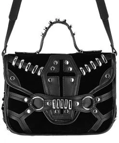 Restyle Velvet Coffin Creeps Bag 5 Restyle Velvet Coffin Creeps Bag -vampirefreaks shop eng pl Coffin Purse Gothic Bag with a harness 2167 15 1000x