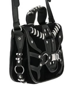 Restyle Velvet Coffin Creeps Bag 6 Restyle Velvet Coffin Creeps Bag -vampirefreaks shop eng pl Coffin Purse Gothic Bag with a harness 2167 2 1000x