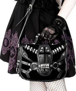 Restyle Velvet Coffin Creeps Bag 3 Restyle Velvet Coffin Creeps Bag -vampirefreaks shop eng pl Coffin Purse Gothic Bag with a harness 2167 6 1000x