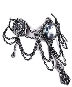 Restyle Moon Geometry Choker 3 Restyle Moon Geometry Choker -vampirefreaks shop eng pl Moon collar Full moon moon phases crescent MOON GEOMETRY CHOKER 1499 6 1 1000x