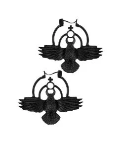 Restyle Chanting Crow Earrings