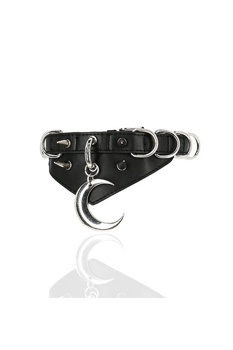 Restyle Moon Ritual Spiked Choker - Image 3