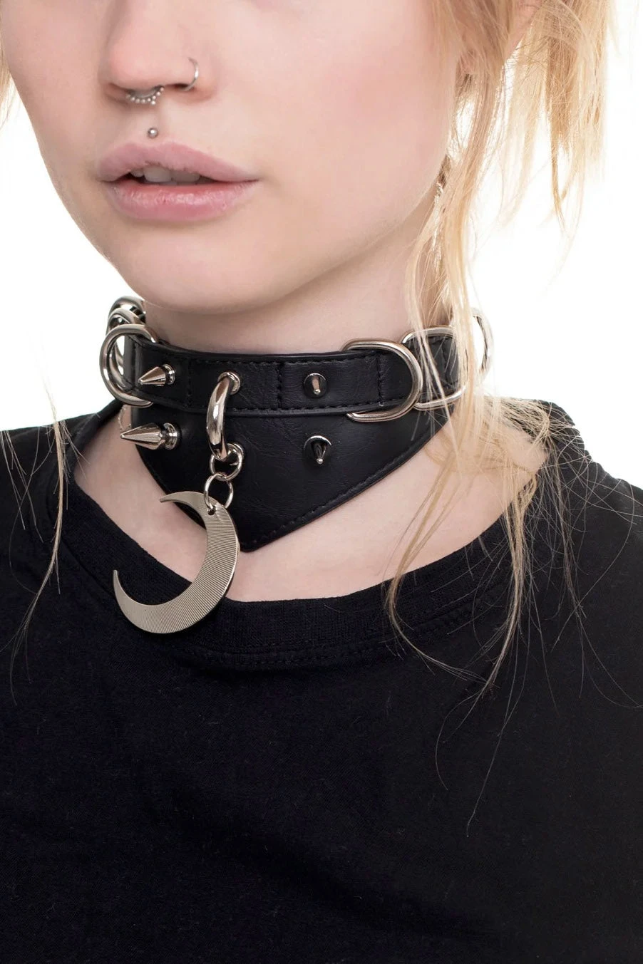 Restyle Moon Ritual Spiked Choker - Image 2